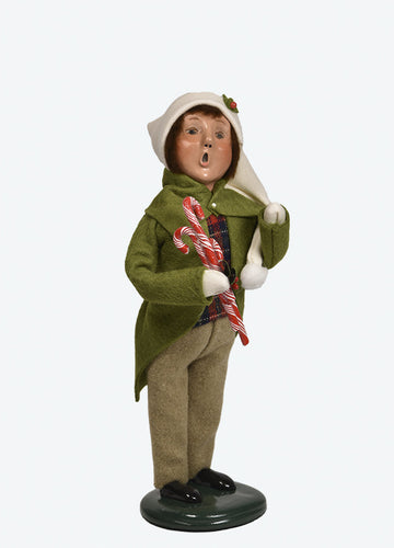 Byers' Choice Candy Cane Family Boy