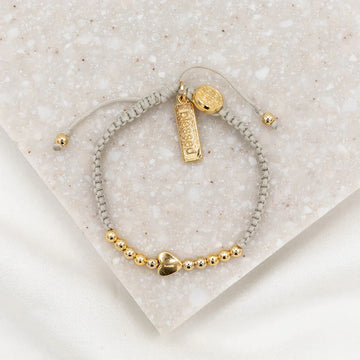 My Saint My Hero Sisters of the Heart Bead and Heart Bracelet