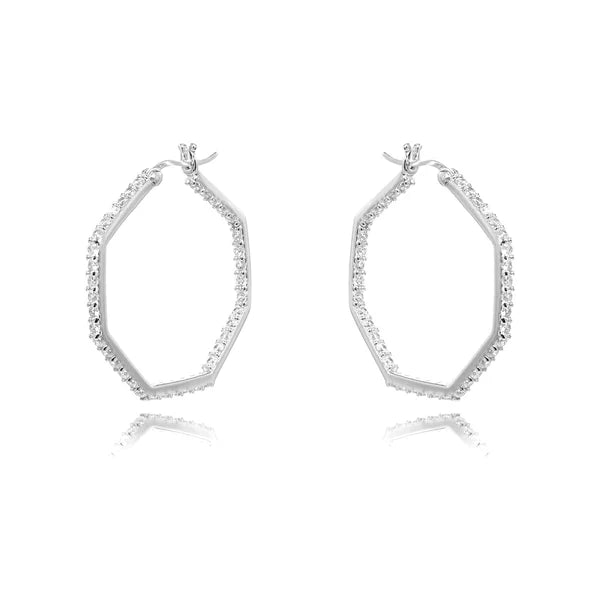 Danny Newfeld Inside/Outside Octagon Earrings