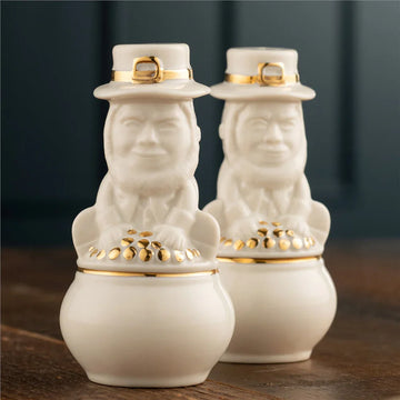 Belleek Classic Leprechaun Salt & Pepper Shakers