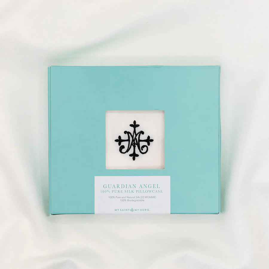 My Saint My Hero Guardian Angel Silk Pillowcase