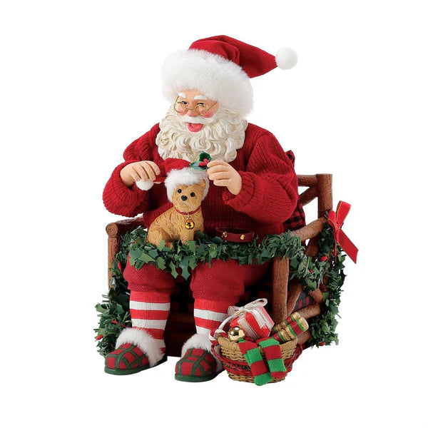 Possible Dreams Yappy Holidays Santa Figurine