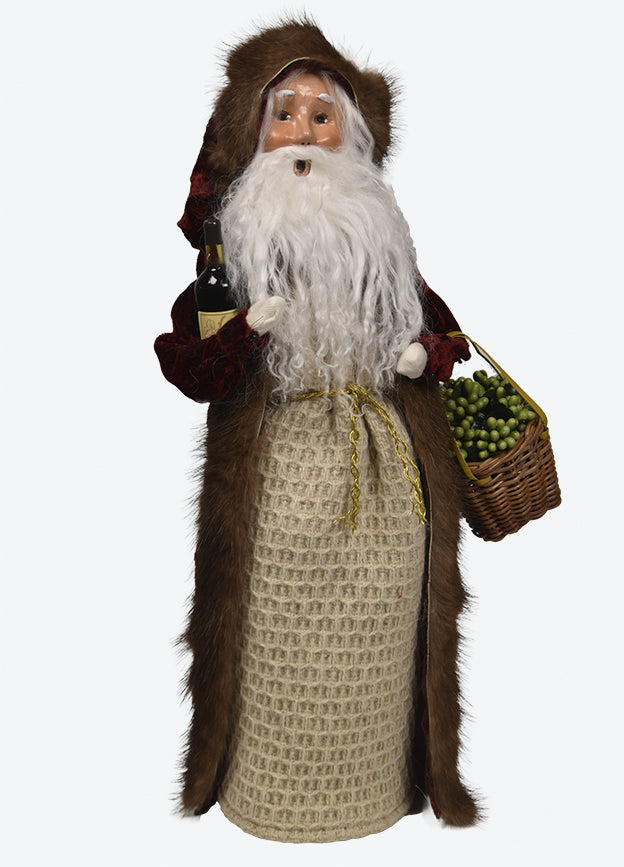 Byers' Choice Wine Santa