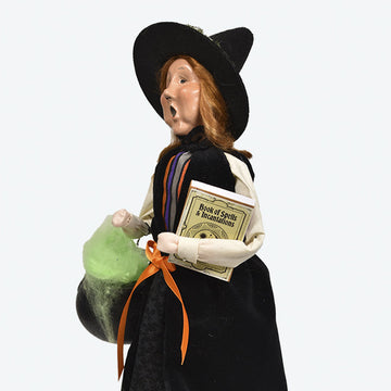 Byers' Choice Witch with Spell Book Figurine