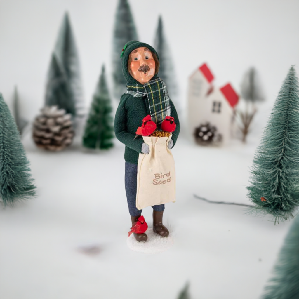 Byers' Choice Man with Cardinals