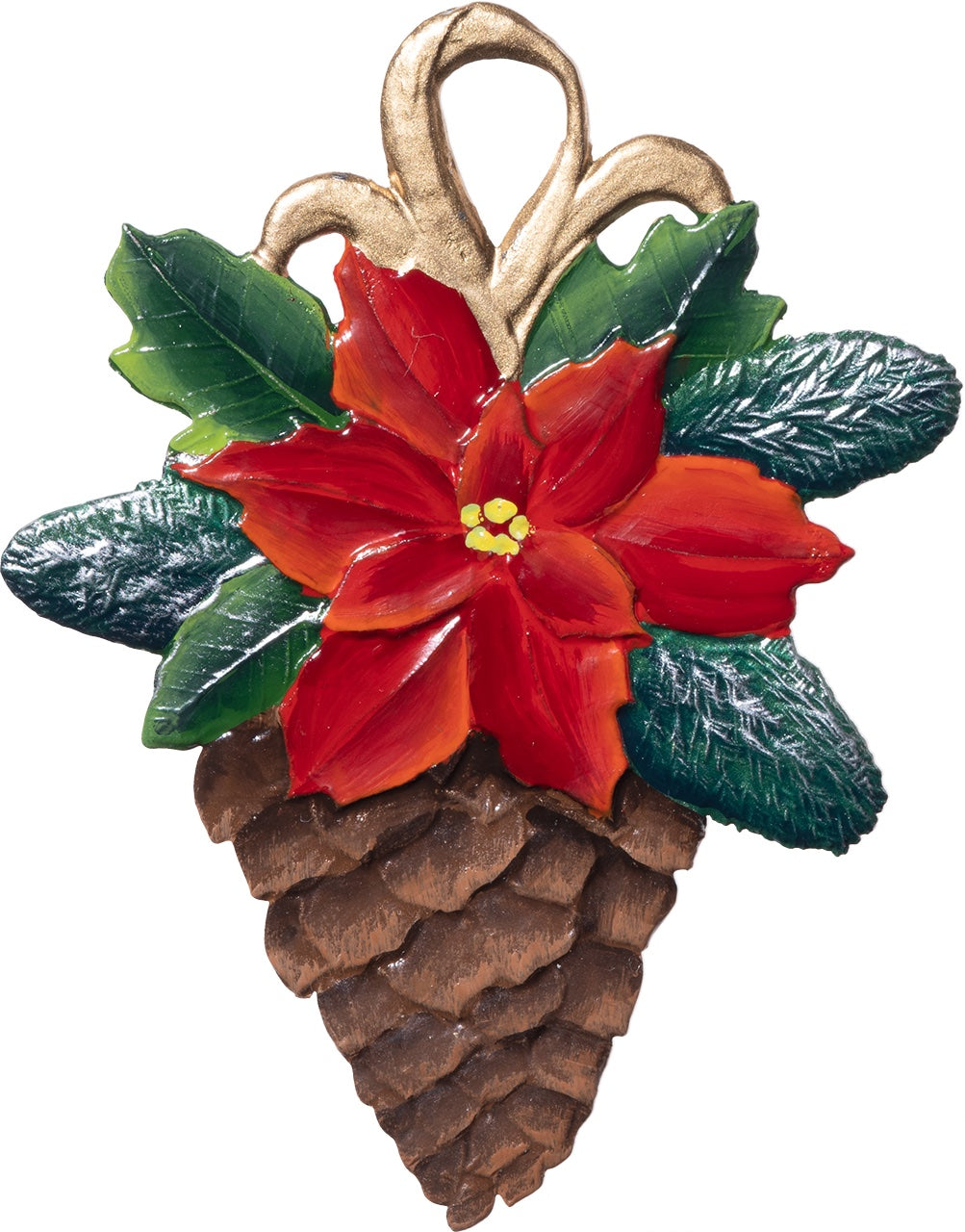 Christmas Pine Cone Hand Painted German Ornament