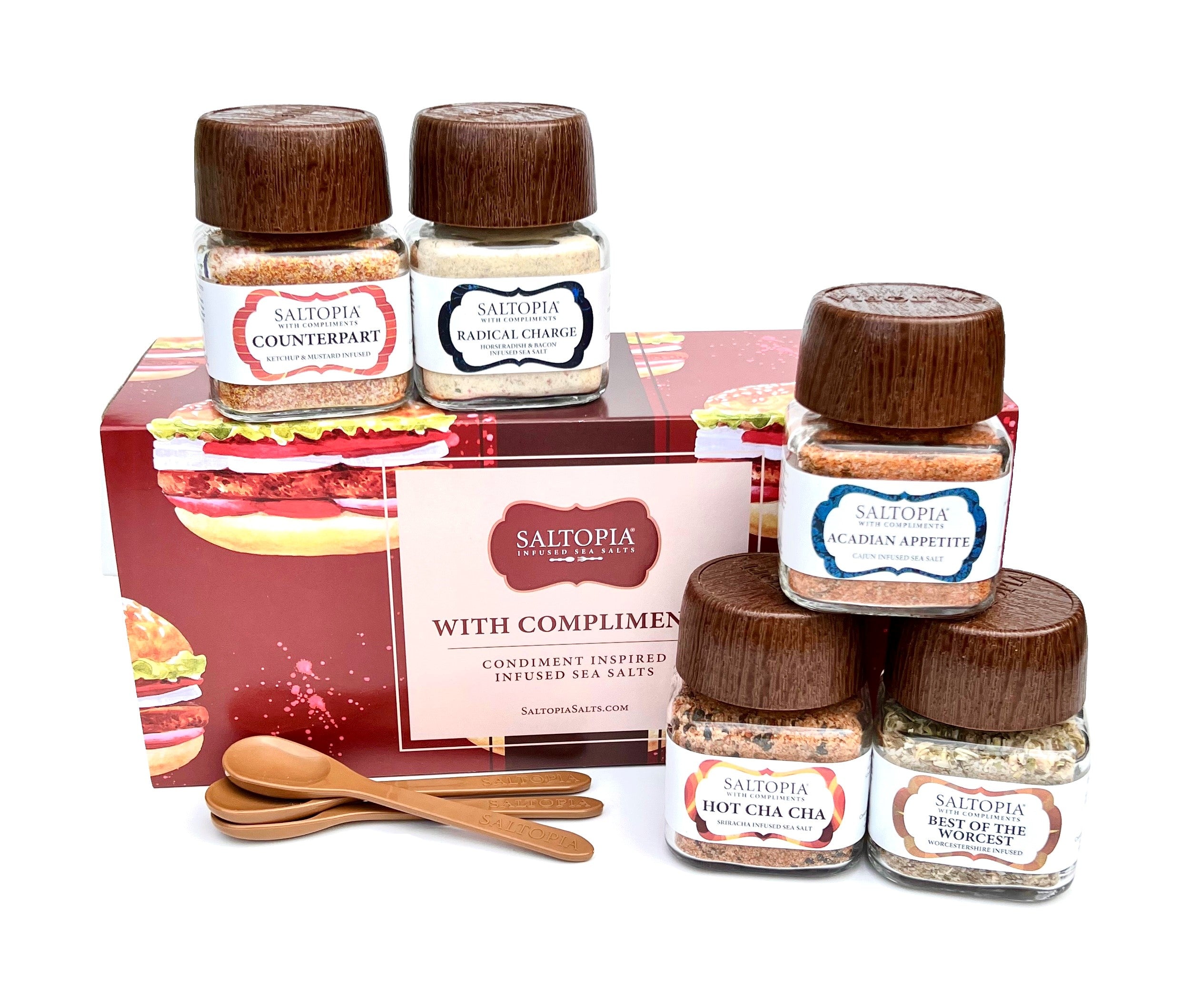 Saltopia Condiment Inspired Infused Sea Salt Gift Set