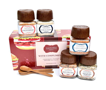 Saltopia Condiment Inspired Infused Sea Salt Gift Set