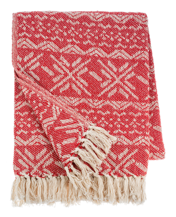 100% Cotton Holiday Throw for