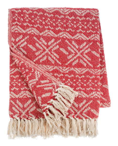 100% Cotton Holiday Throw for
