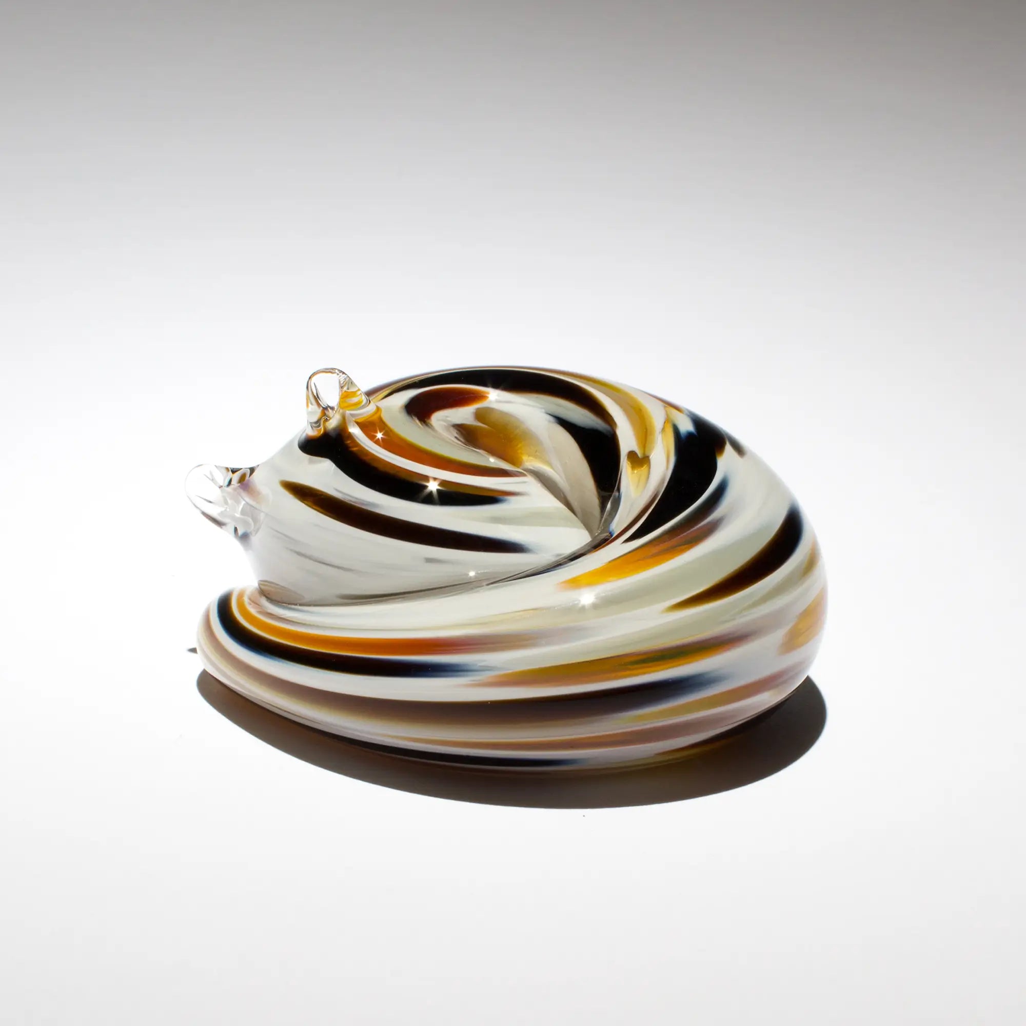 Epiphany Studios Hand-Blown Glass Sleeping Kitty