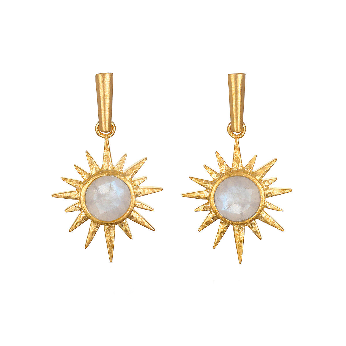 Satya North Star Moonstone Starburst Earrings