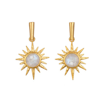 Satya North Star Moonstone Starburst Earrings