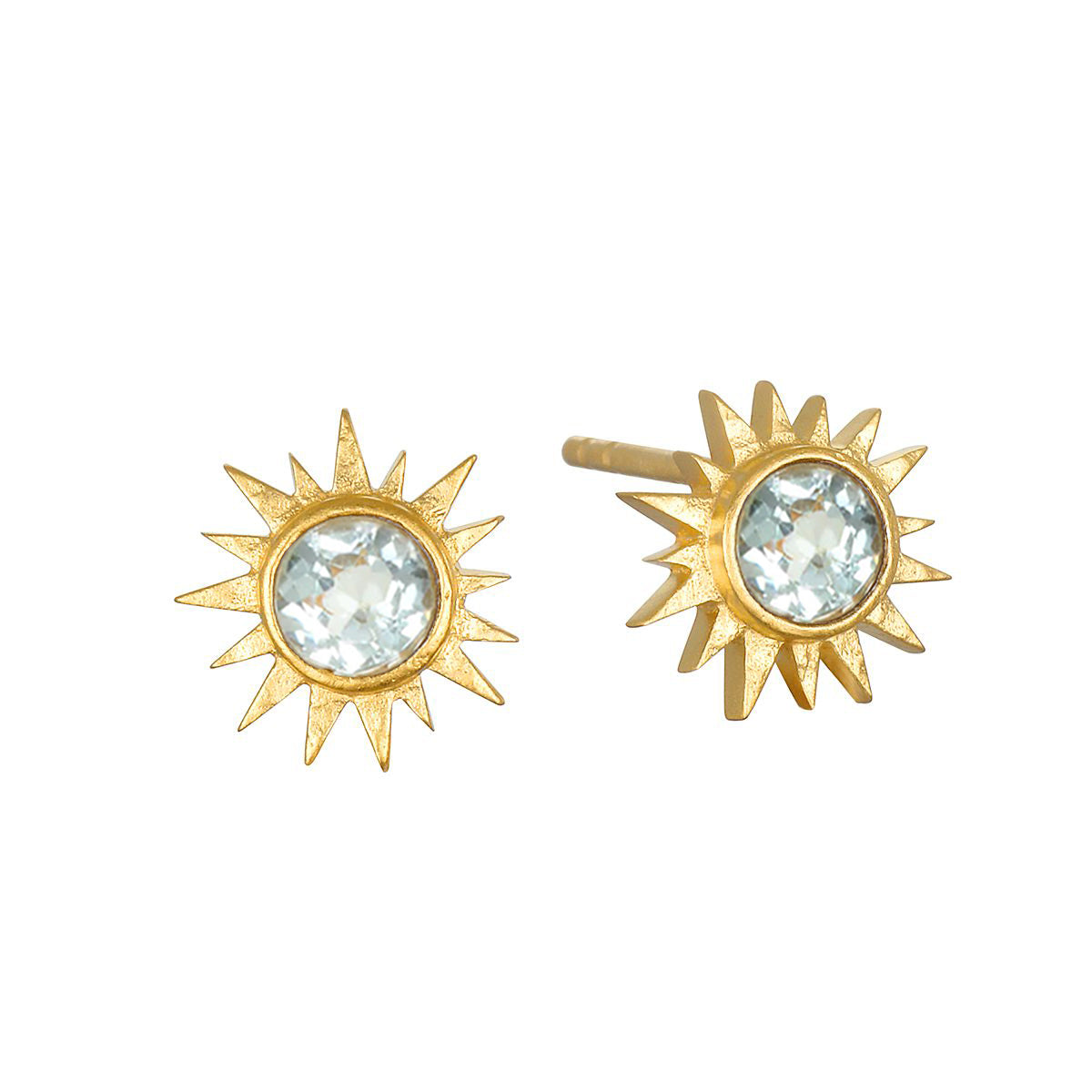 Satya Light Seeker Blue Topaz Starburst Earrings
