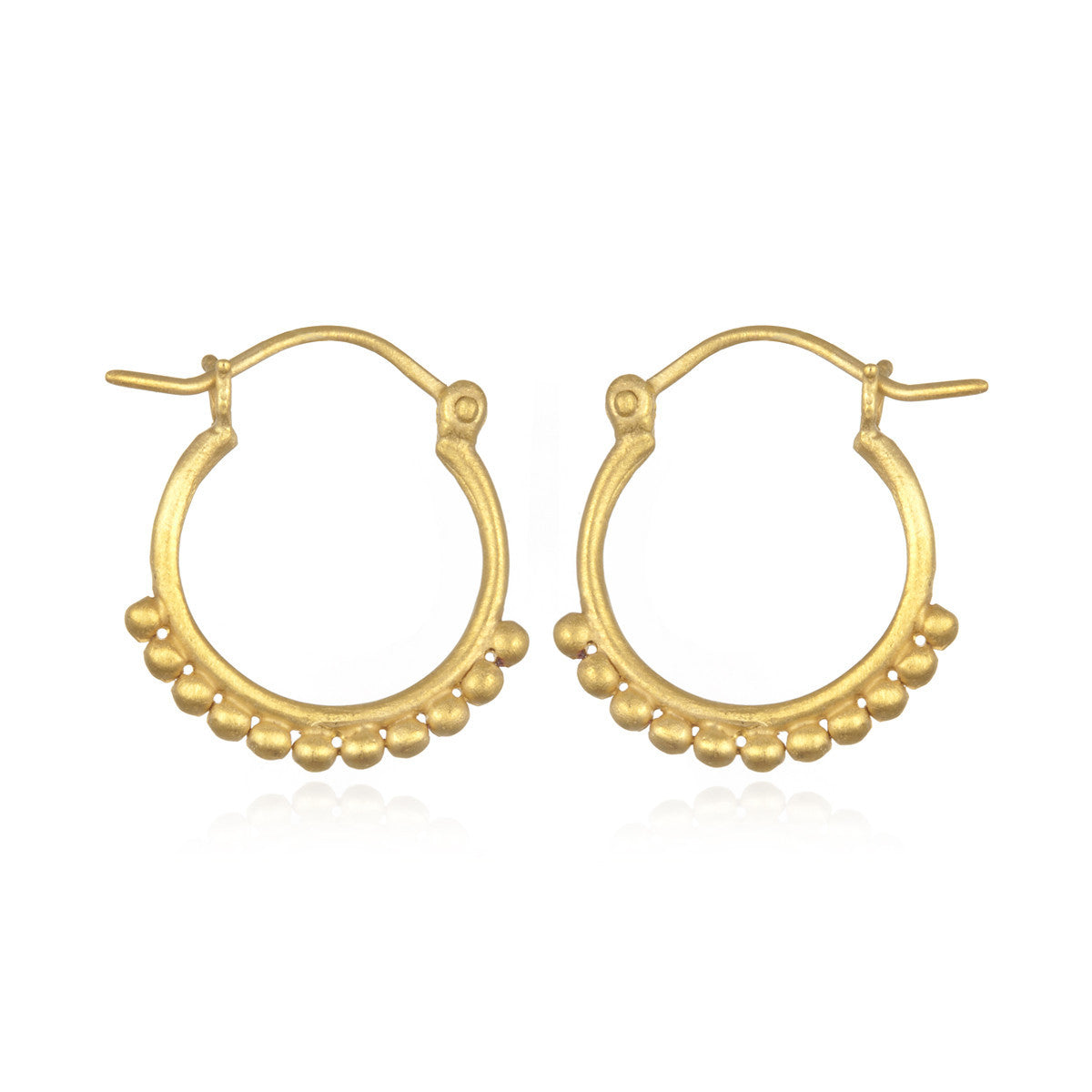 Satya Gold Small Samsara Hoop Earrings