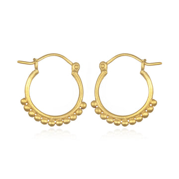 Satya Gold Small Samsara Hoop Earrings