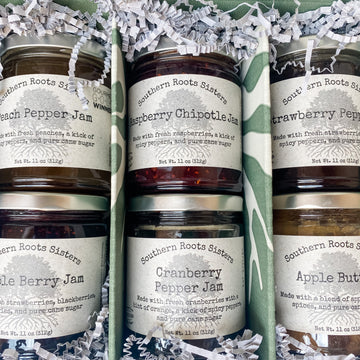 Southern Roots Sisters Gift Box Set of 6 Gourmet Jams