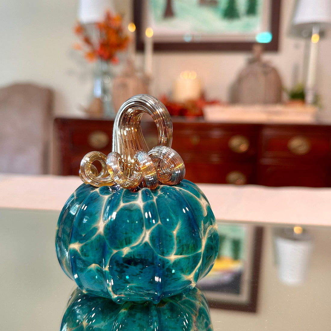 Epiphany Studio Glass Hand-Blown Pumpkin