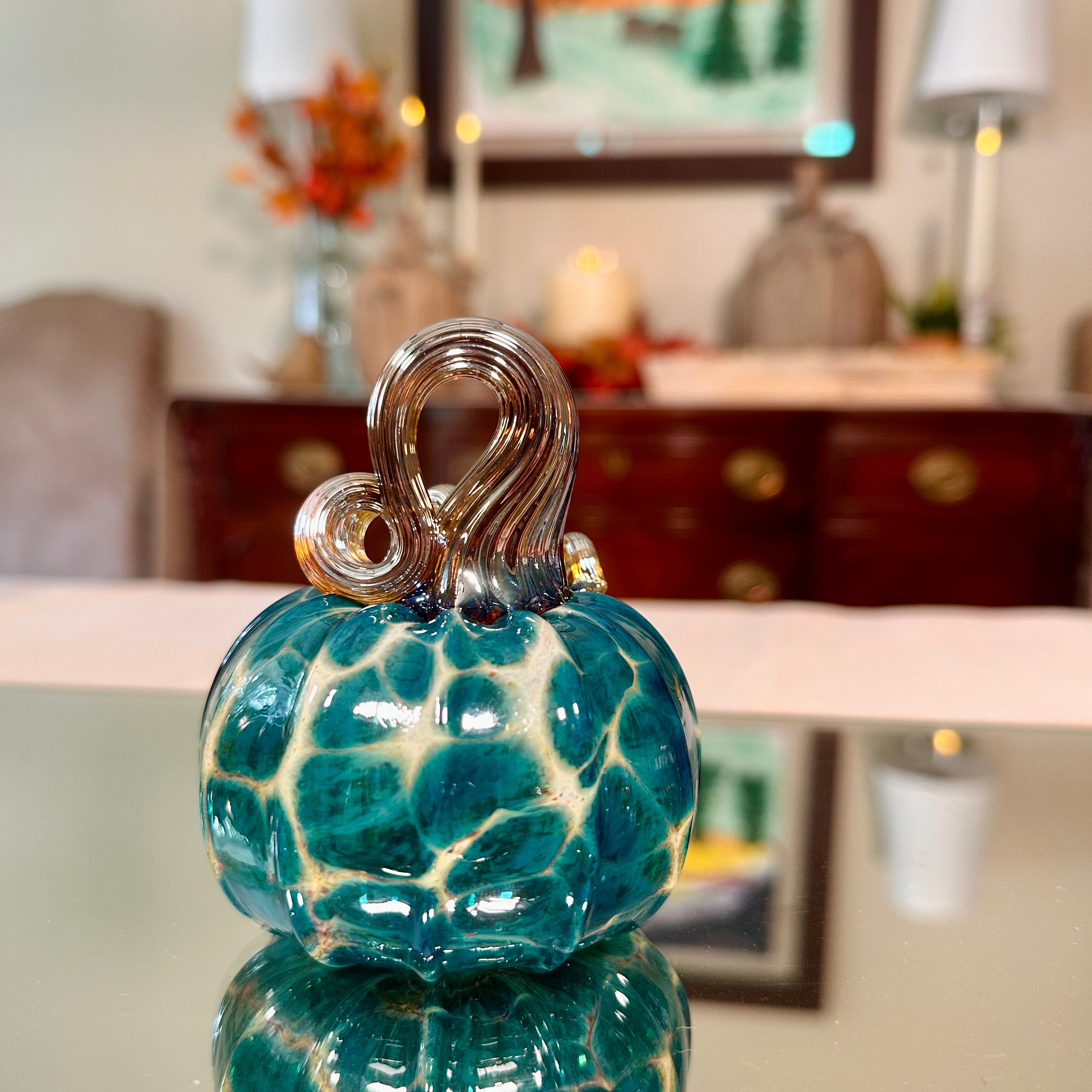 Epiphany Studio Glass Hand-Blown Pumpkin