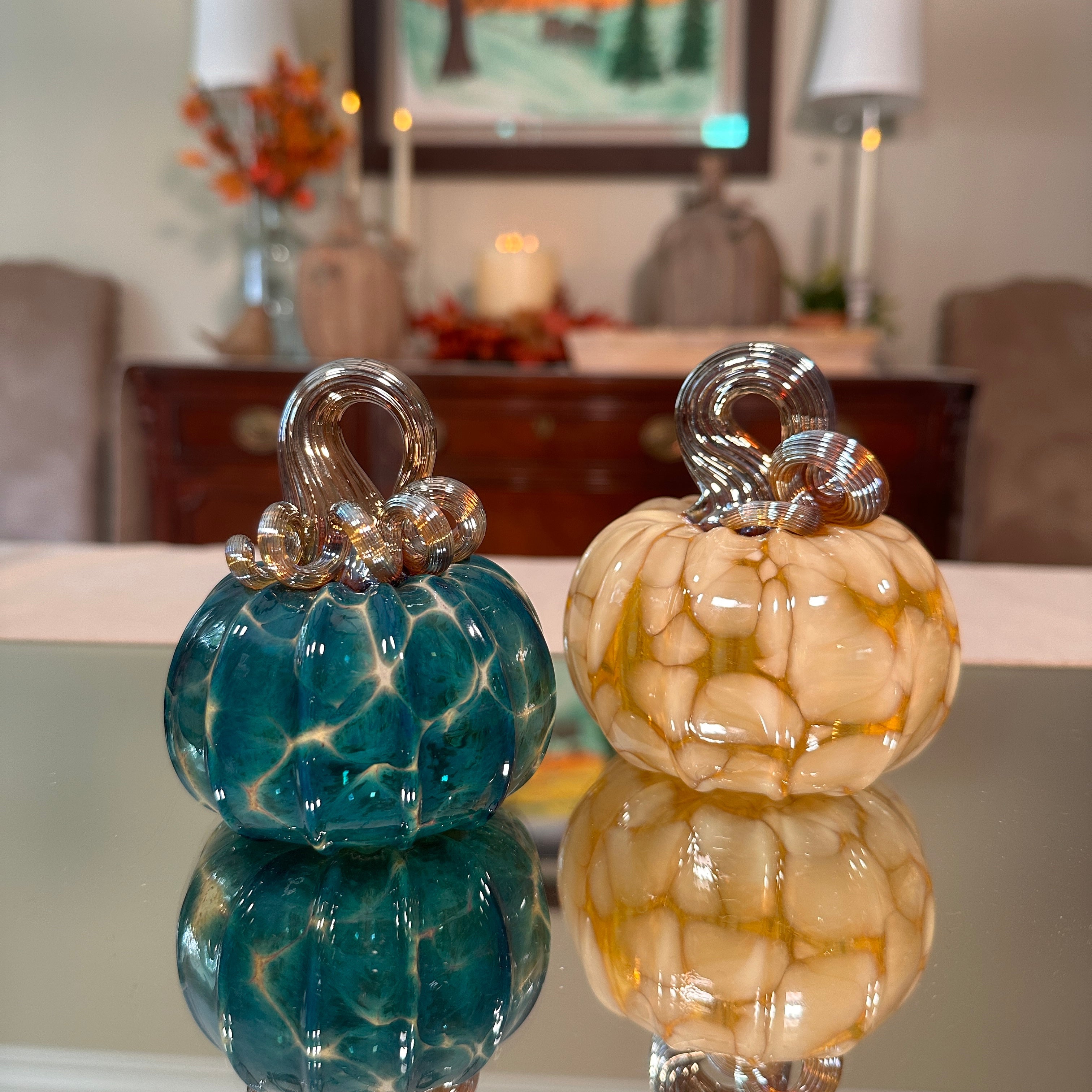 Epiphany Studio Glass Hand-Blown Pumpkin