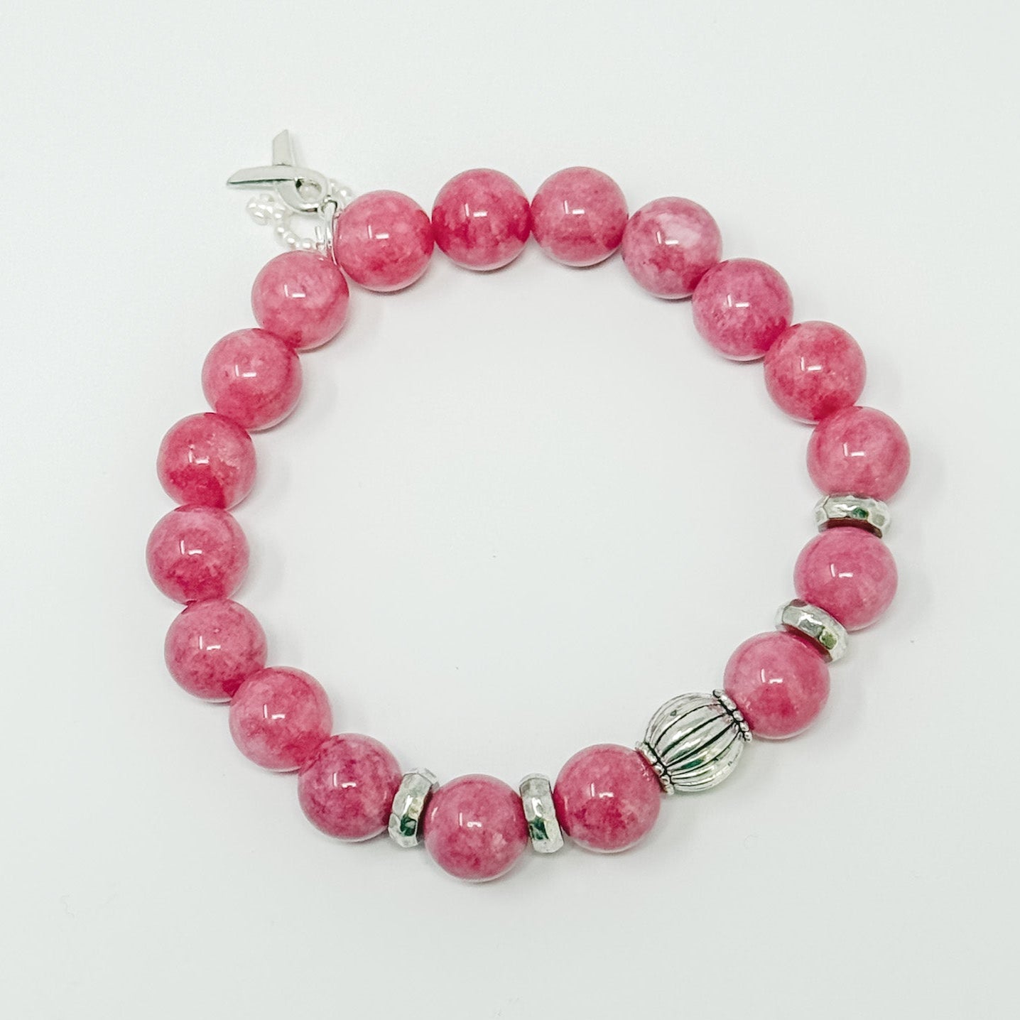 PowerBeads by jen Petites Breast Cancer Awareness Bracelet