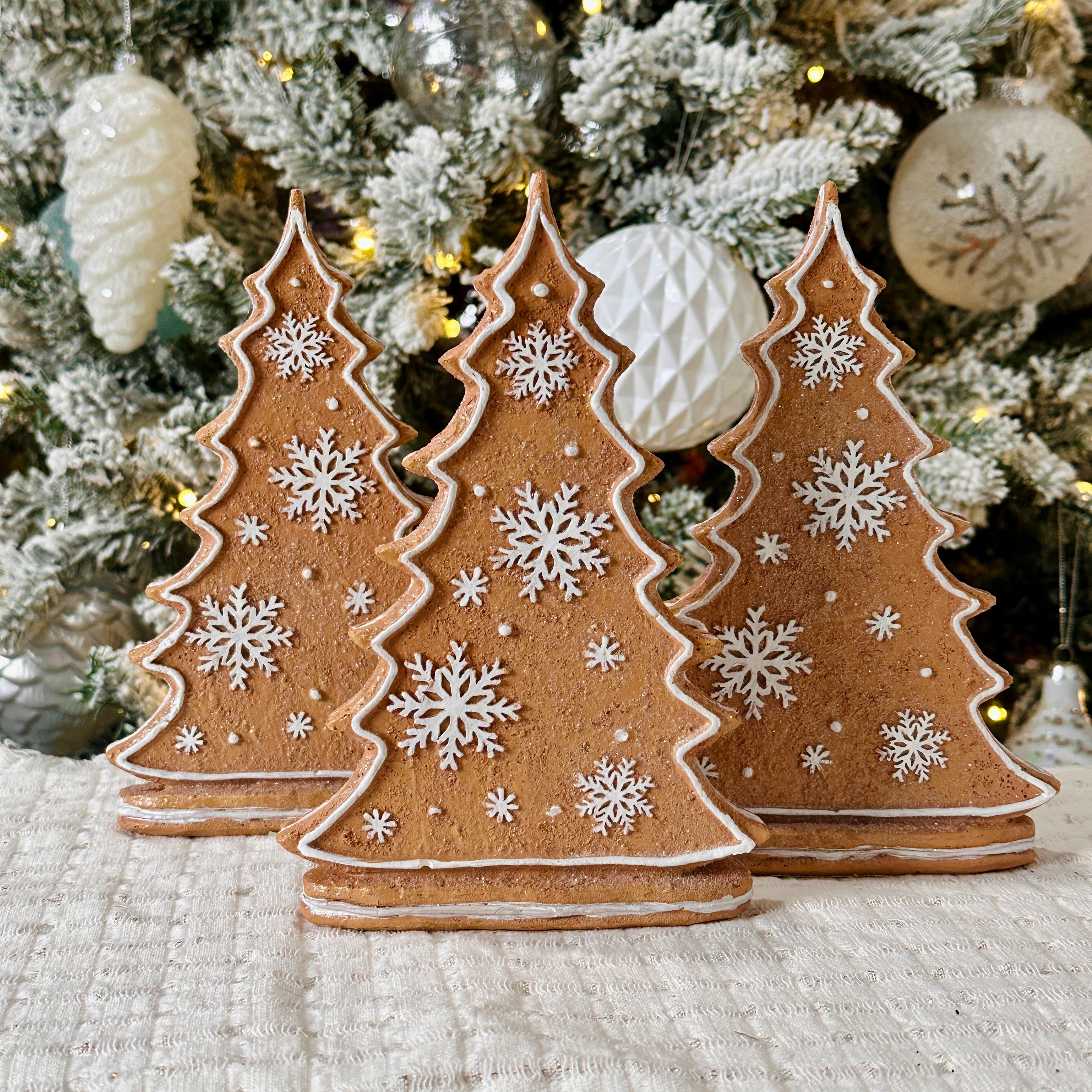 Set of 3 Gingerbread Trees for