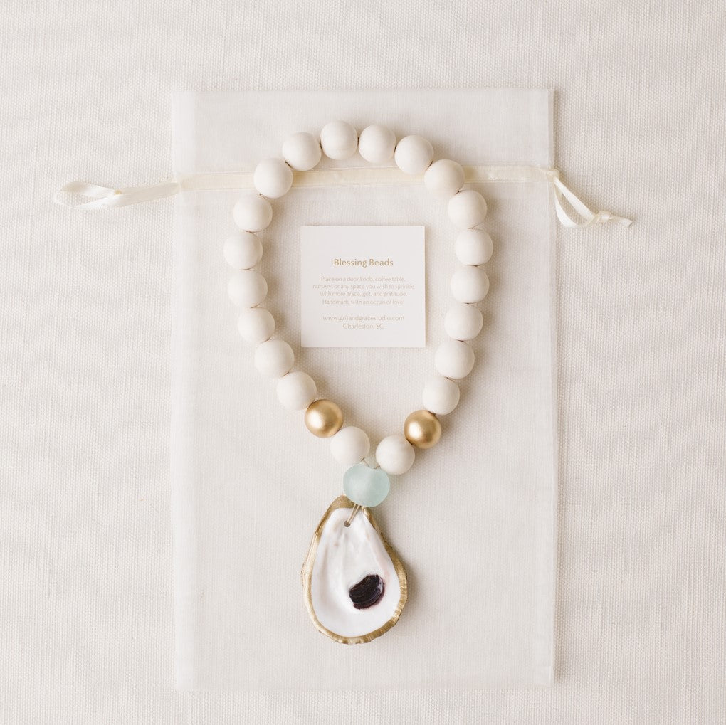 Grit and Grace Studio Shell Blessing Beads
