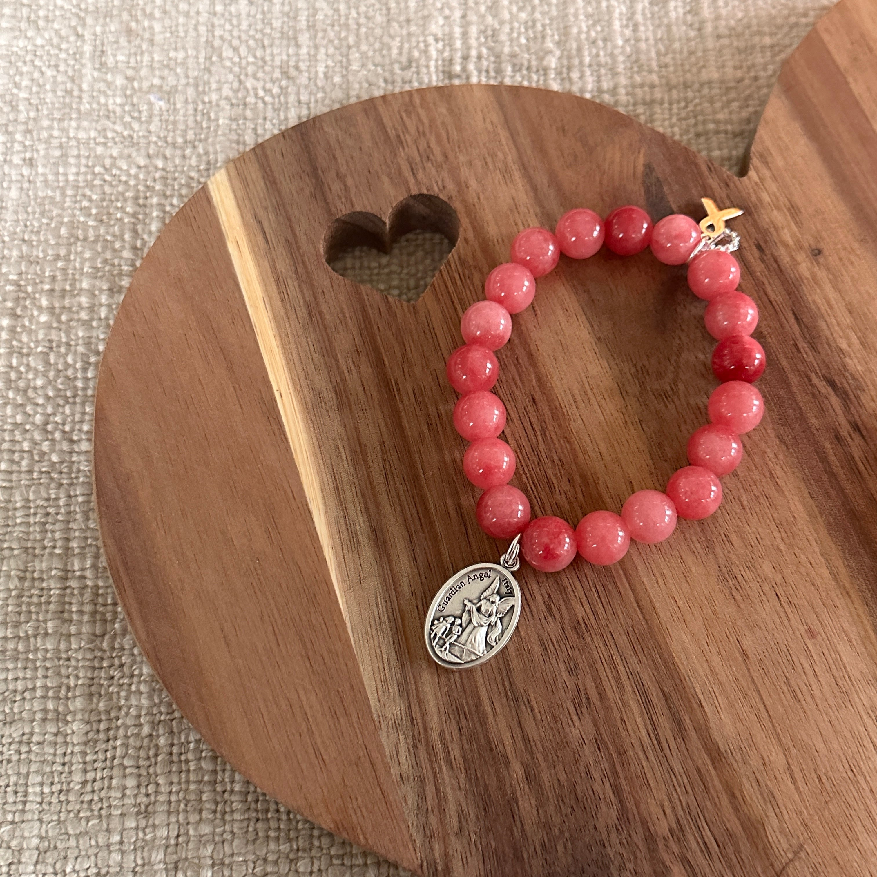 PowerBeads by jen Petites Breast Cancer Awareness Bracelet