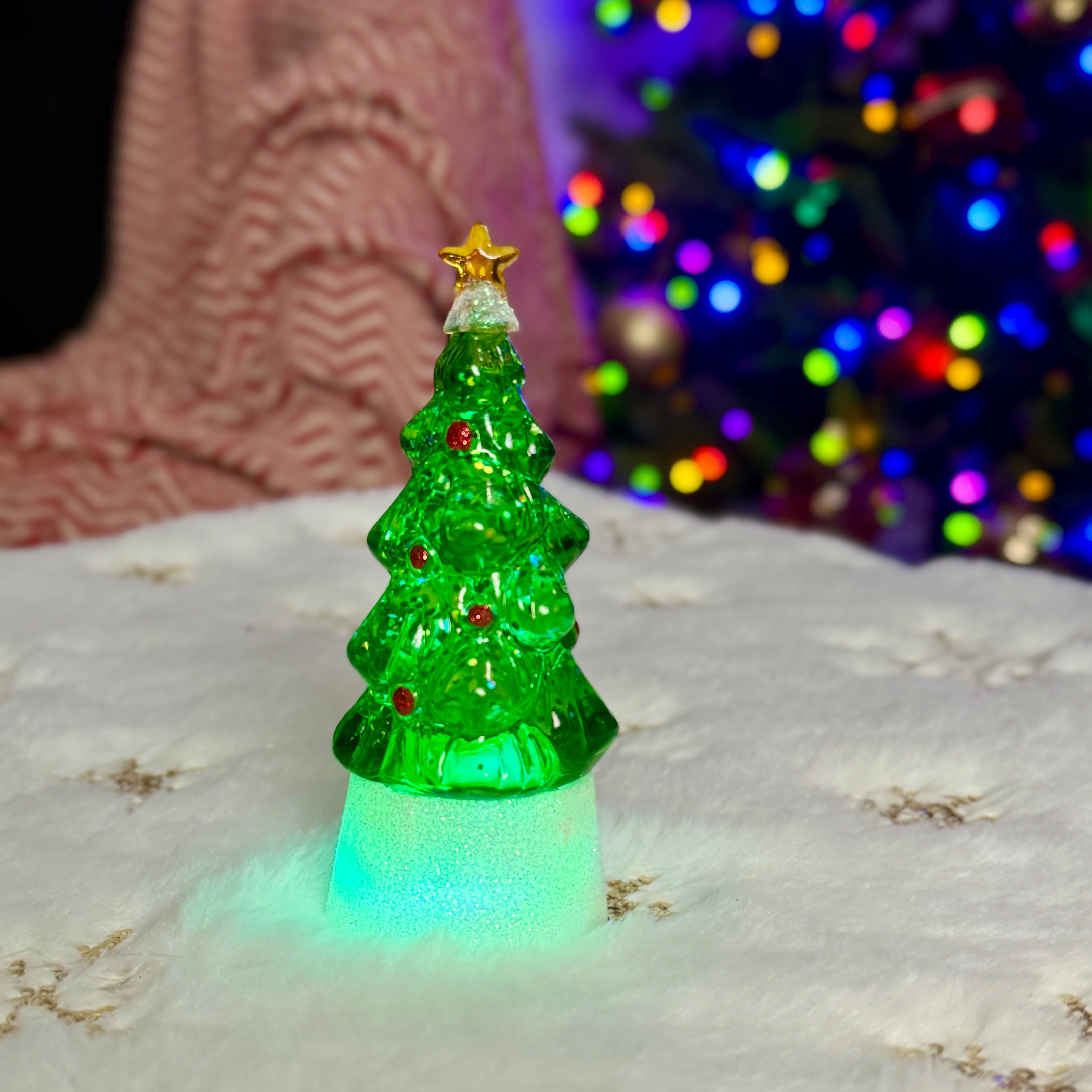 Choice of Mini Lighted Holiday Shimmer Figurines for Just Jill