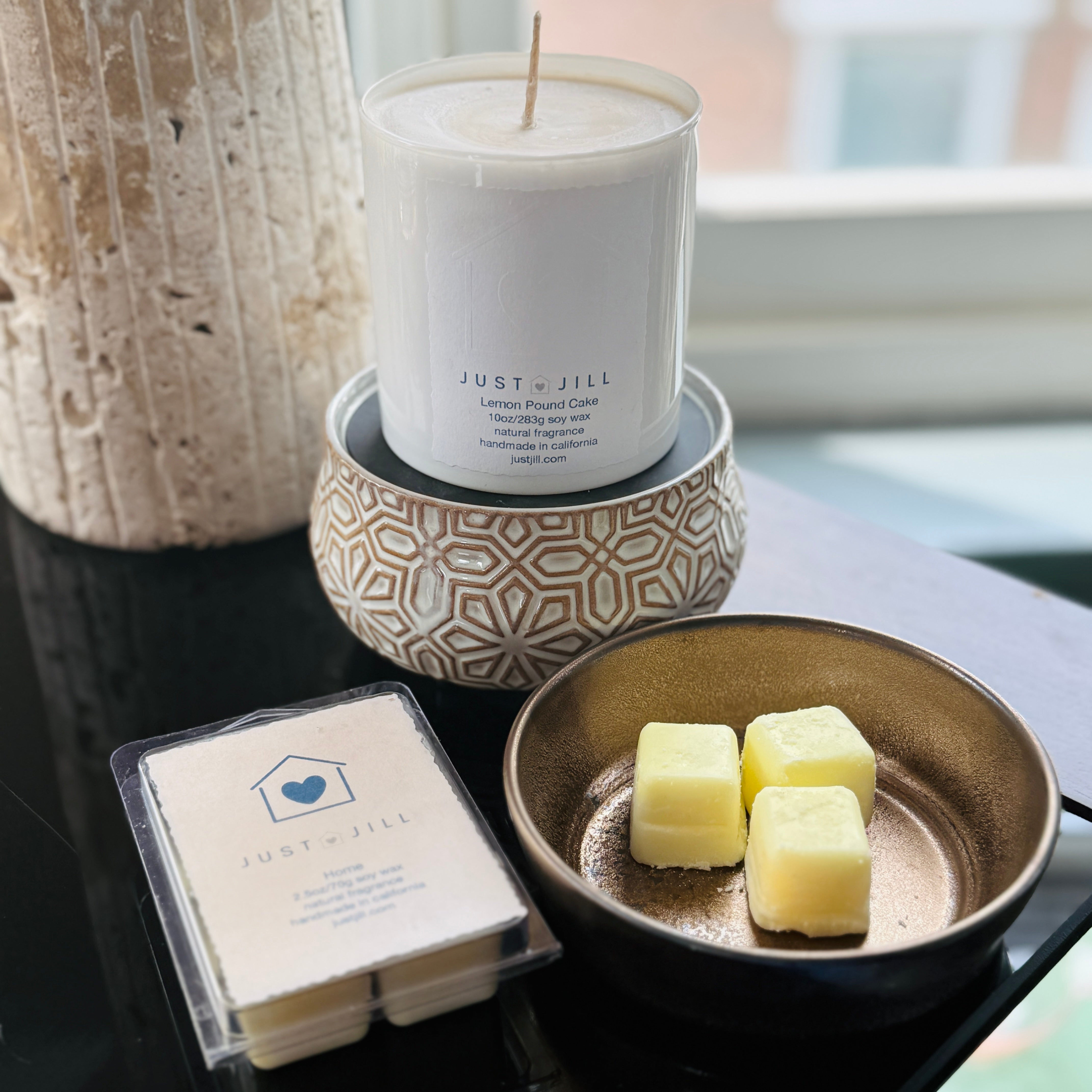 Candle Warmers Bronze 2-in-1 Fragrance Warmer with   Home Wax Melts