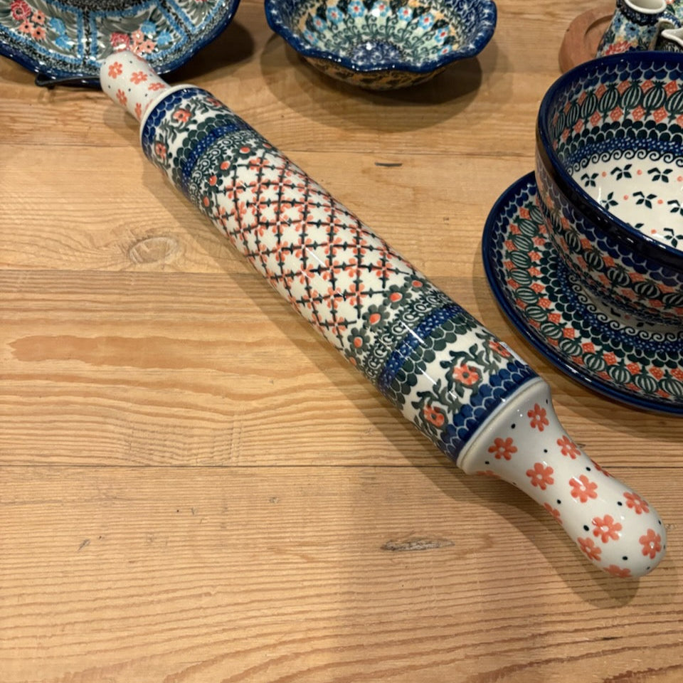 Polish Pottery Signature Pastry/Rolling Pin