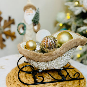 Cable Knit Sleigh for