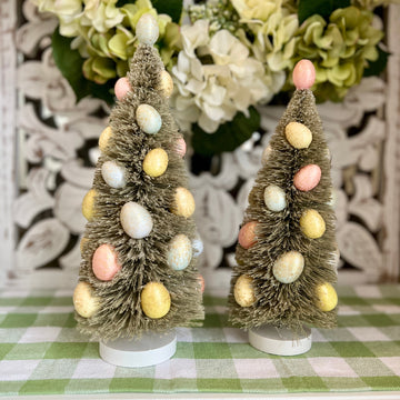 Set of 2 Sugared Egg Trees for