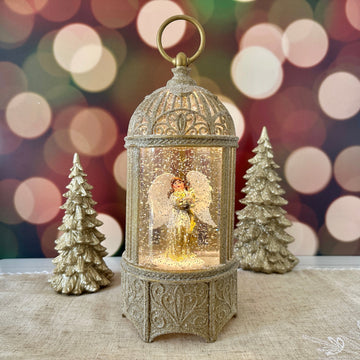 Angel and Dove Birdcage Lantern for