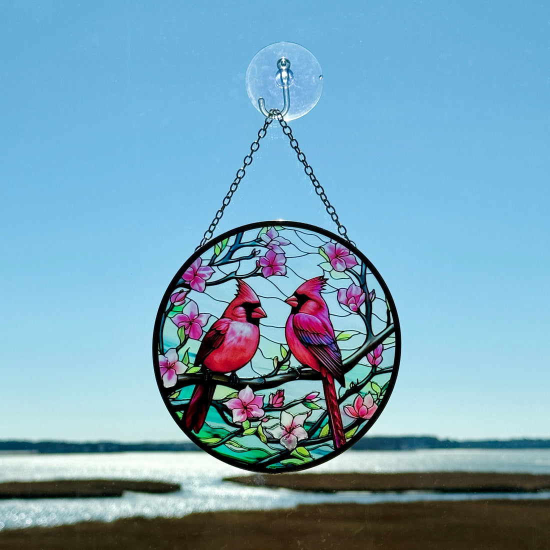 Bird Glass Suncatcher for Just Jill