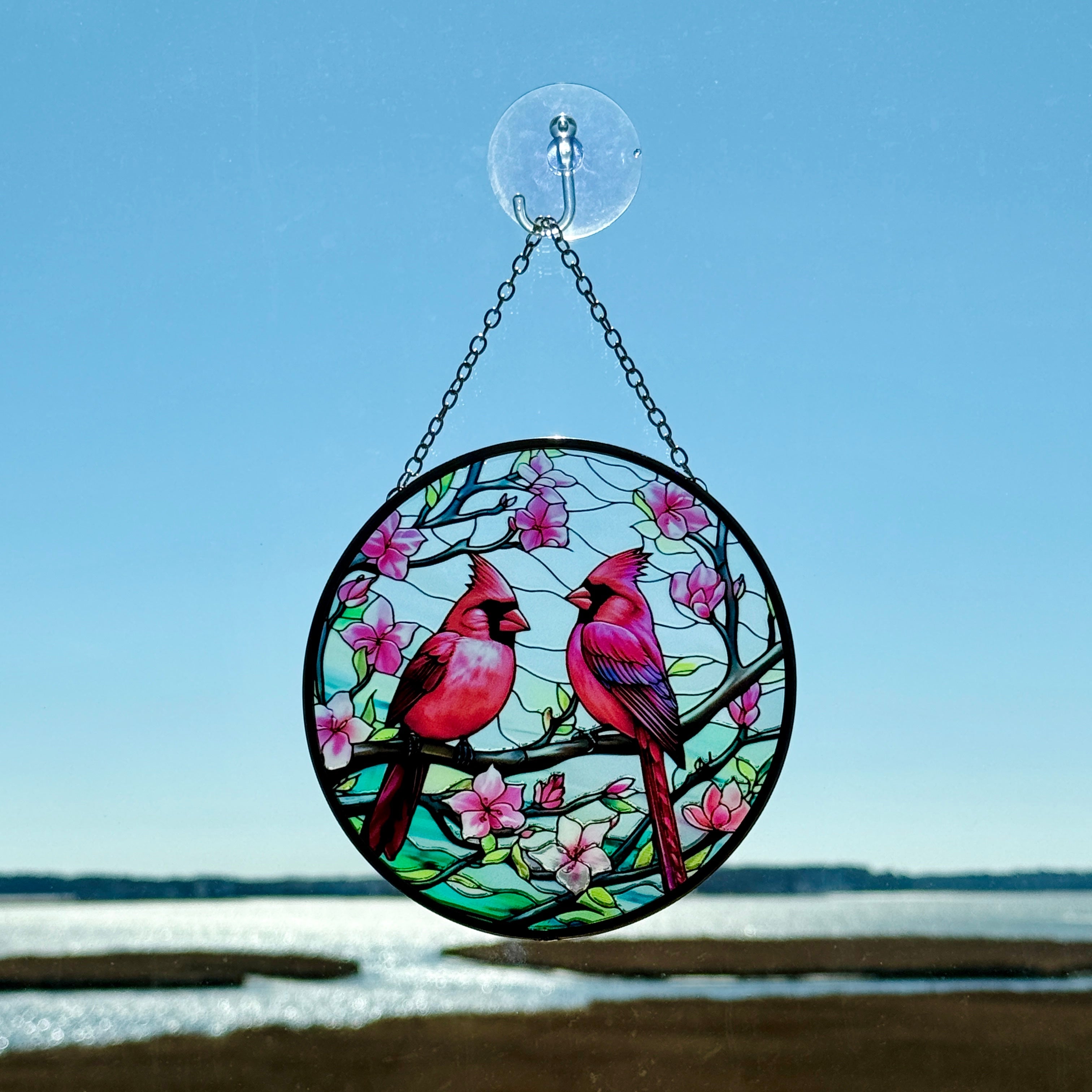 Bird Glass Suncatcher for Just Jill
