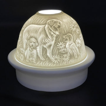 Luumii Lights Animal Motif Porcelain Dome w/ LED Base