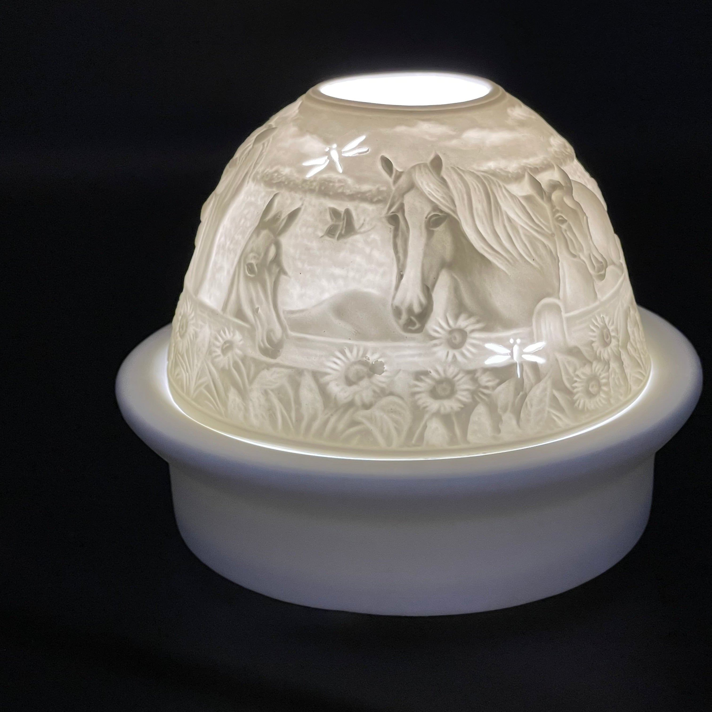 Luumii Lights Animal Motif Porcelain Dome w/ LED Base