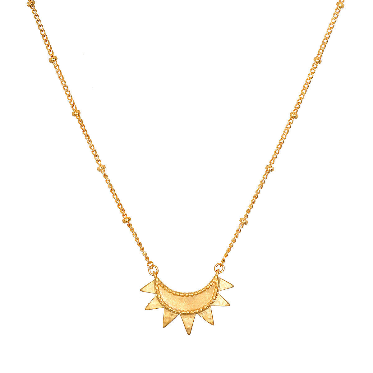 Satya Emergence Gold Sunburst Necklace