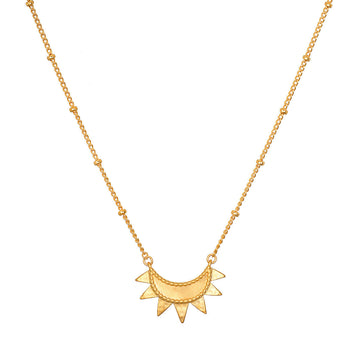 Satya Emergence Gold Sunburst Necklace