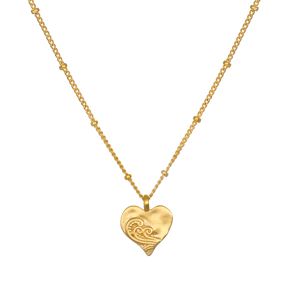 Satya Spirit of Love Gold Heart Necklace