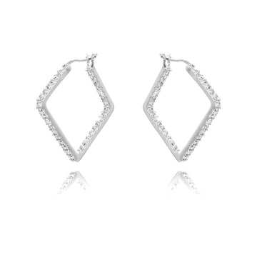 Danny Newfeld Geometric Inside Outside Hoop Earrings