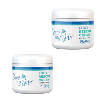 SAVE MY SOLE? Foot Rescue Cream by PEAK 10 SKIN ? Duo