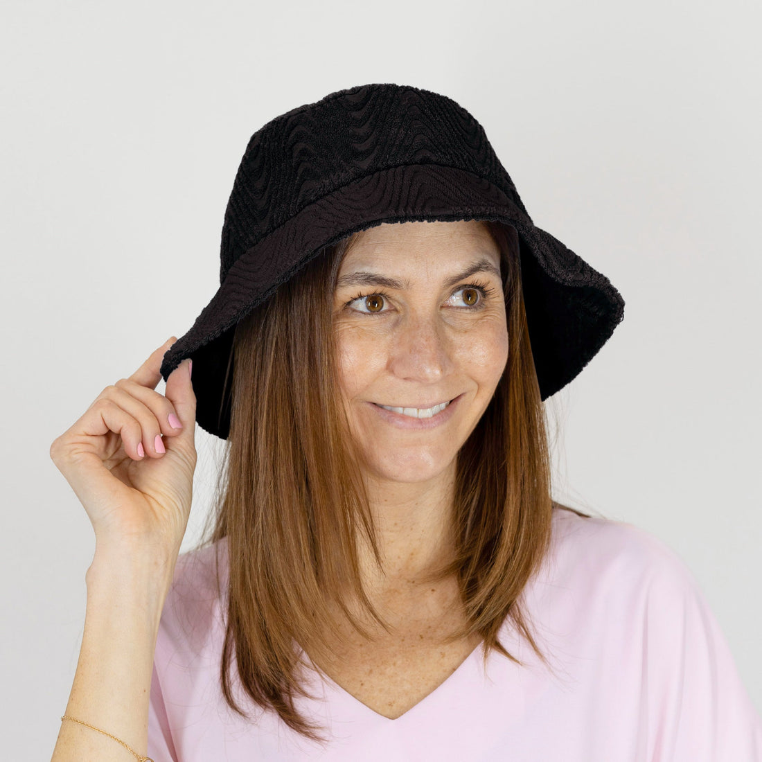 Sprigs Adjustable Terrycloth Bucket Hat