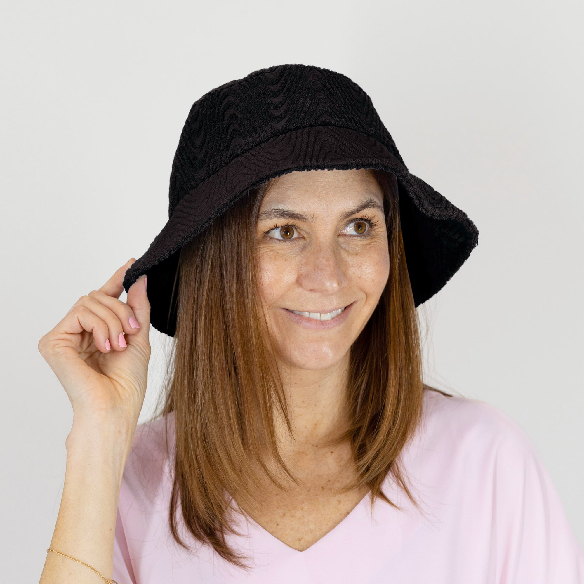 Sprigs Adjustable Terrycloth Bucket Hat