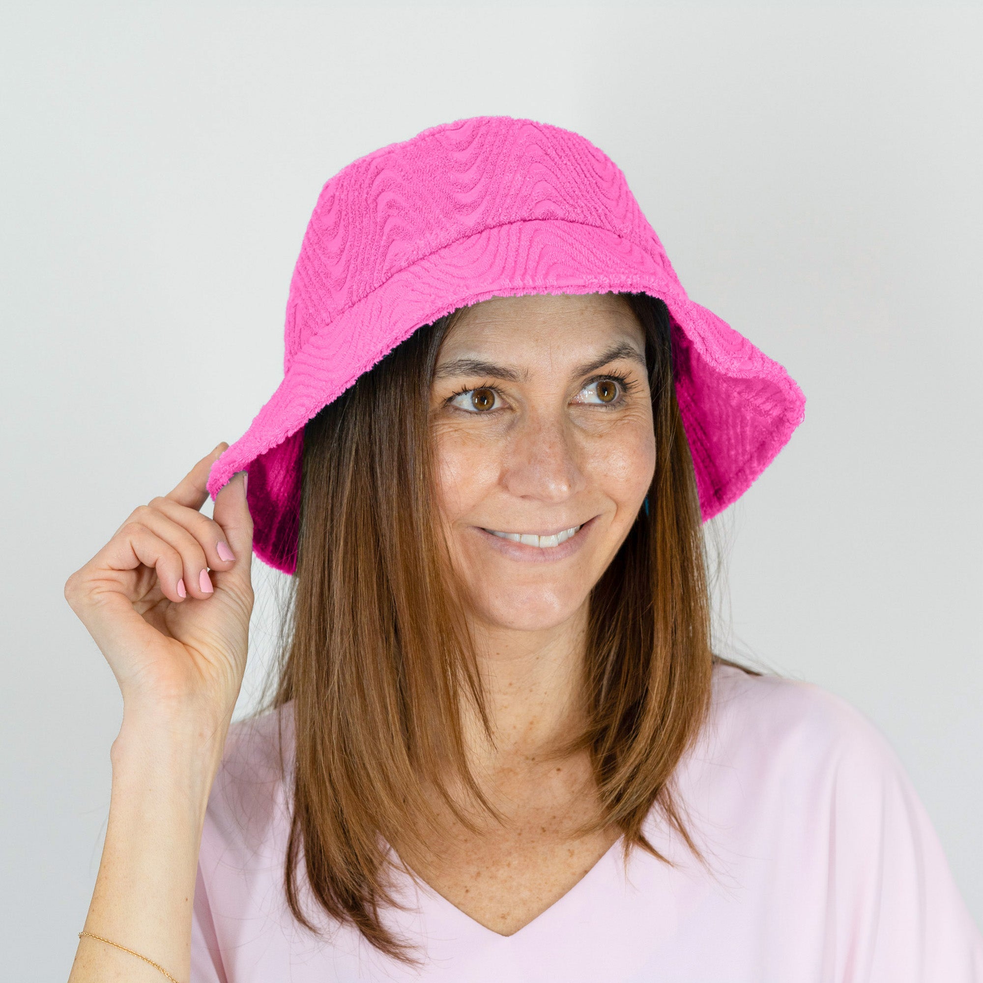 Sprigs Adjustable Terrycloth Bucket Hat