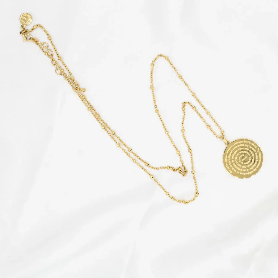 My Saint My Hero Lord's Prayer Necklace