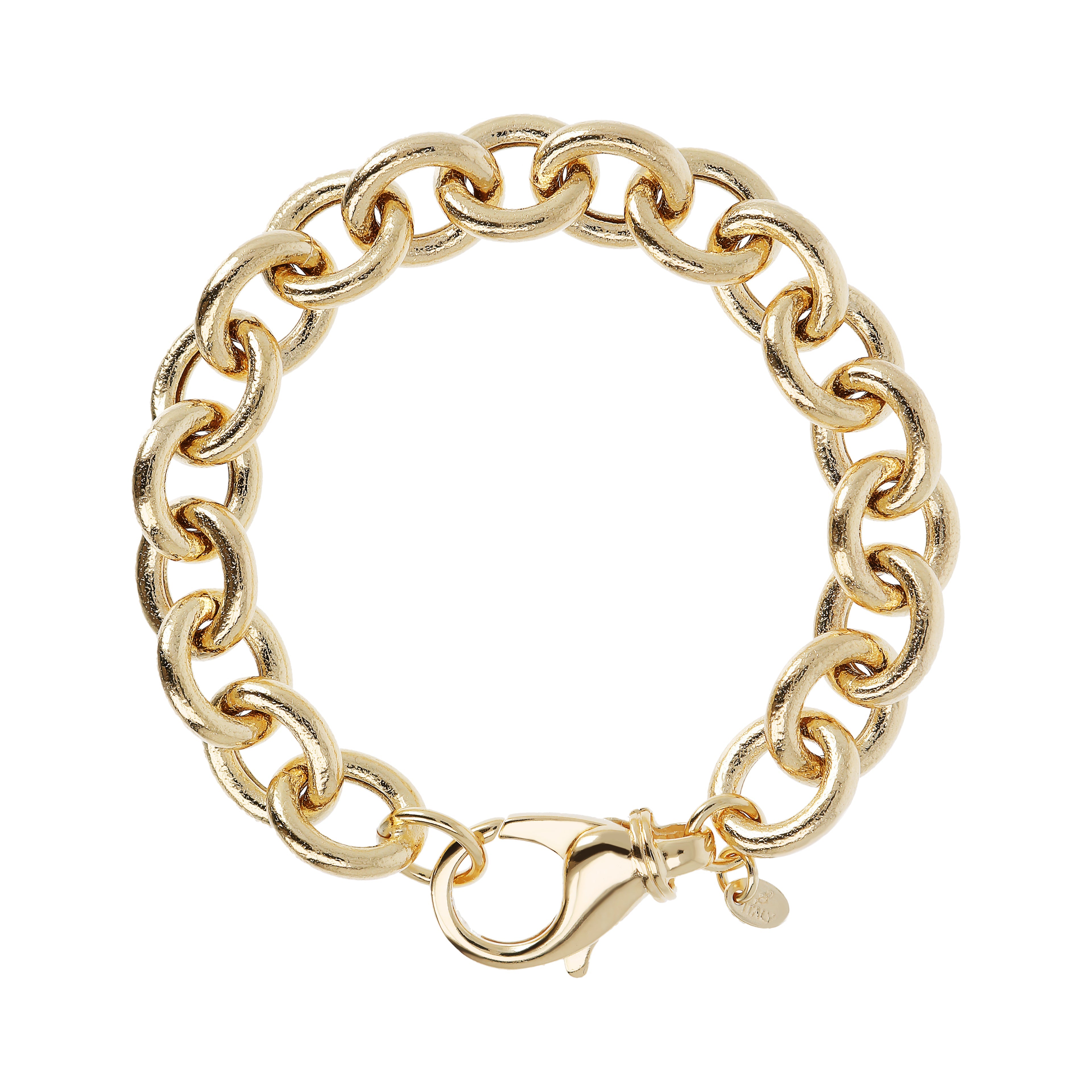 Bellissimo Bronzo Italian Satin Oval Rolo Bracelet