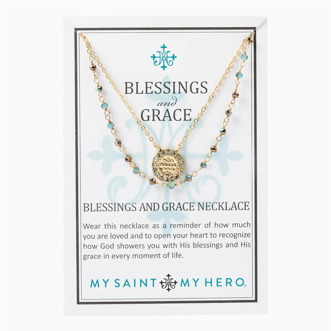 My Saint My Hero Blessing and Grace Necklace
