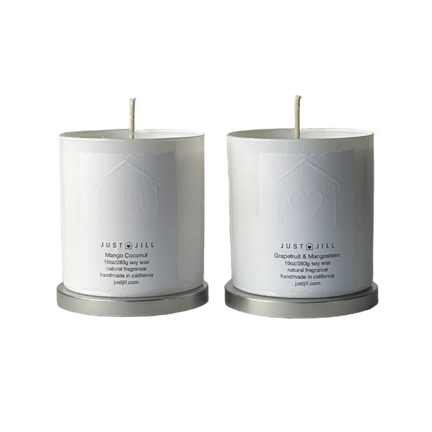 Scented Candles (2-pack) Mango Coconut/Grapefruit Mangosteen